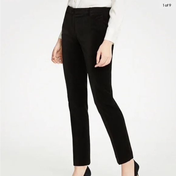 Ann Taylor Black Velvet Pants - Picture 1 of 7